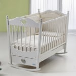 Baby Italia Molly LUX детская кроватка (125х63 см.) со стразами