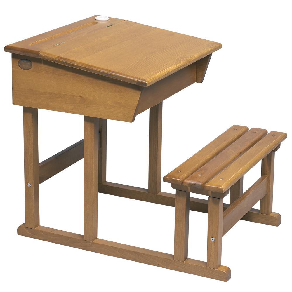 деревянная парта и стул