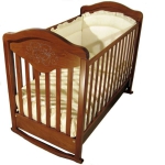 Baby Italia Gioco Lux античный орех детская кроватка (125х63 см.) со стразами