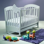 Baby Italia Cupido детская кроватка (125х63 см.) со стразами