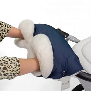 Esspero Soft Fur Lux муфта для рук на коляску (Натуральная шерсть)